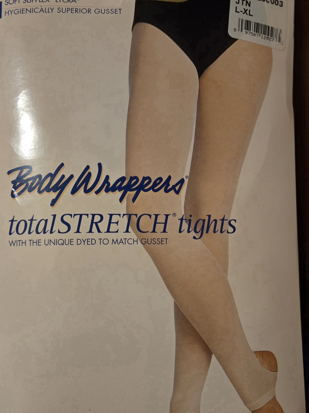 Body Wrappers A32 Stirrup Foot Jazzy Tan TotalStretch Tights